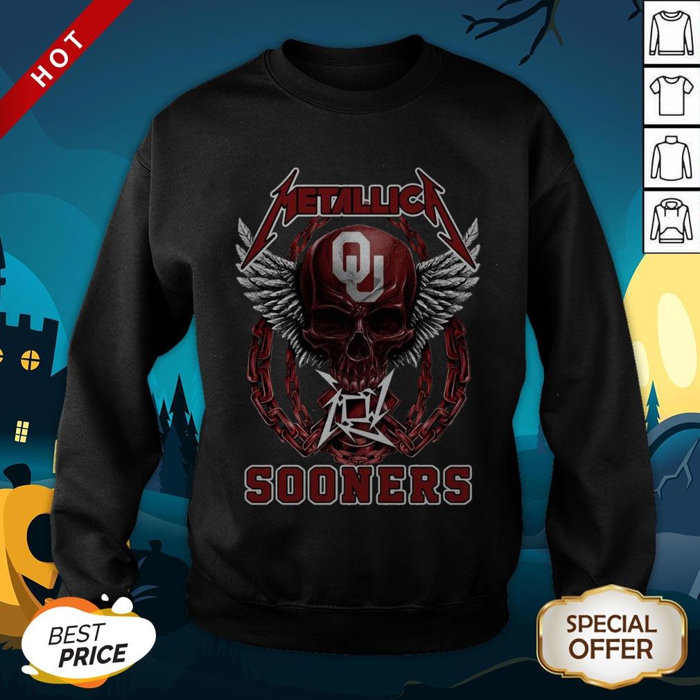 Official Skull Metallica Sooners Shirt