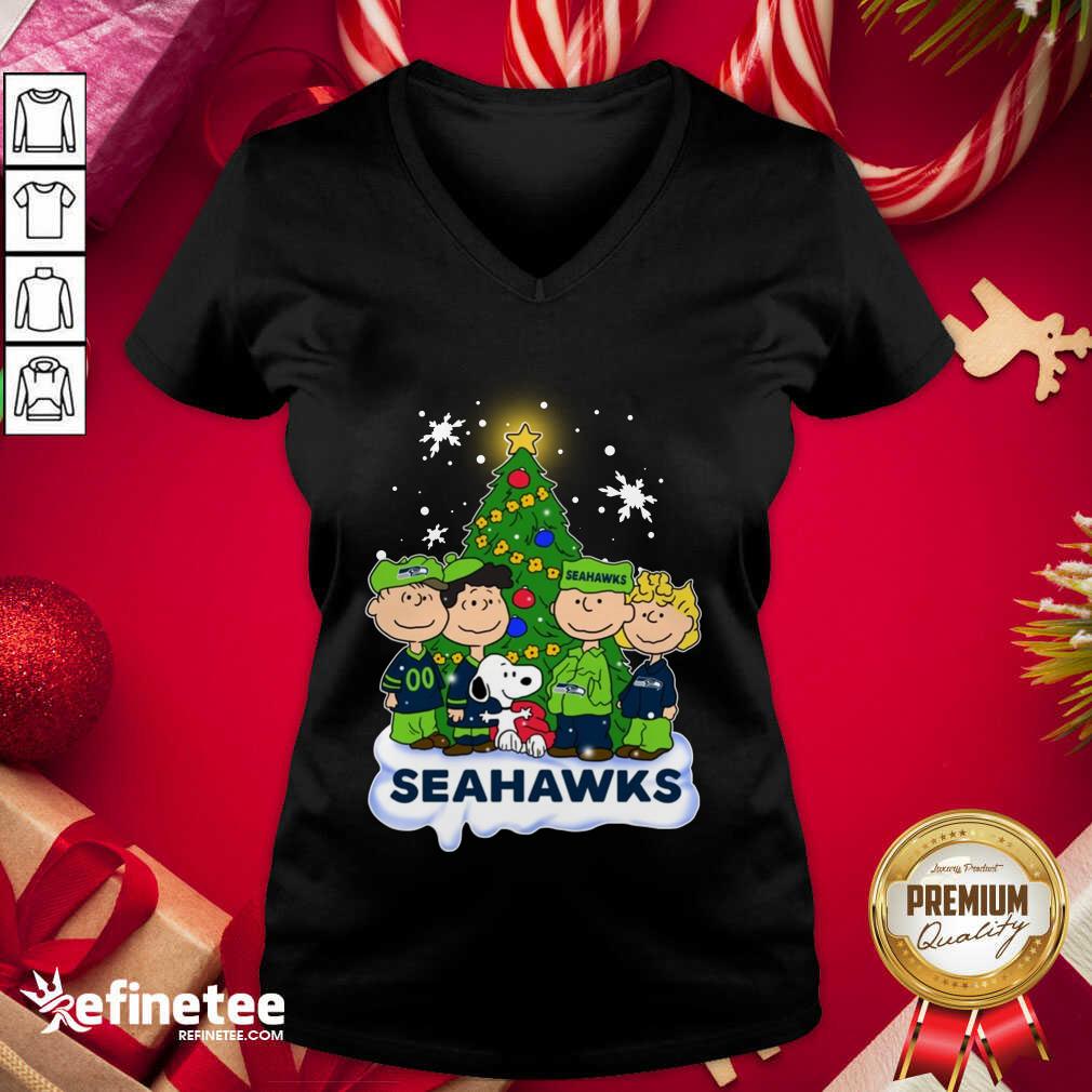 Official Snoopy The Peanuts Seattle Seahawks Christmas Shirt