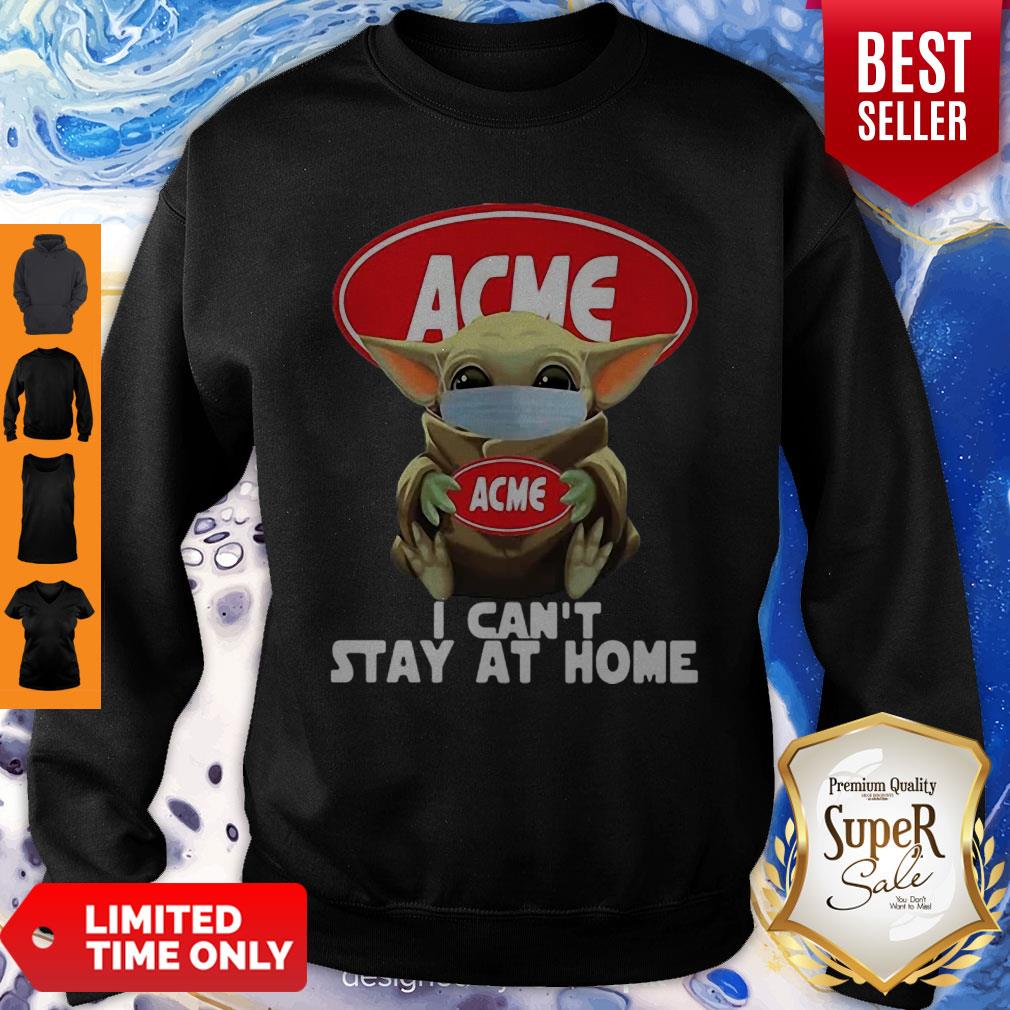Official Star Wars Baby Yoda Hug ACME I Can’t Stay At Home COVID-19 Shirt