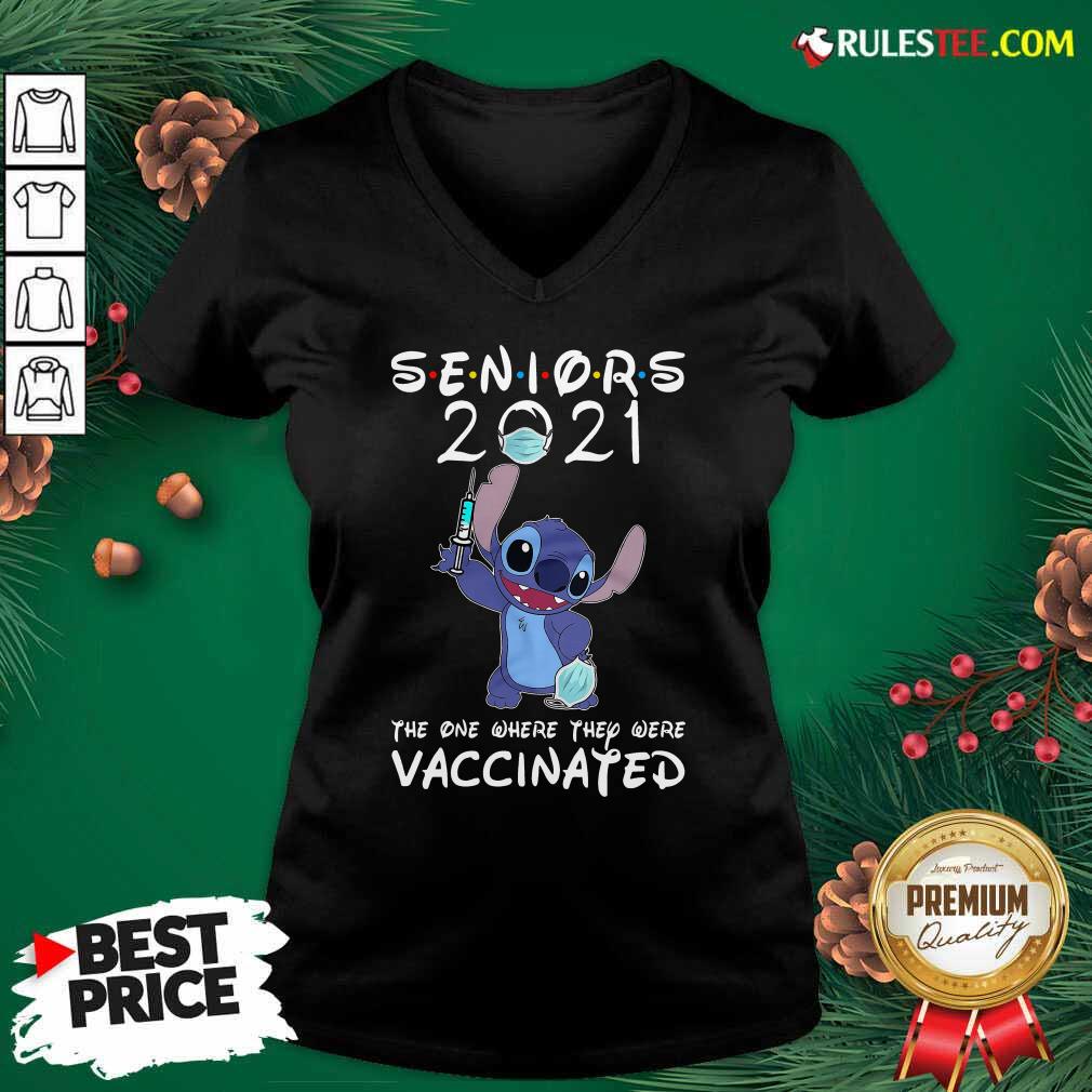 Official Stitch Seniors 2021 The One Where They Were Vaccinated Shirt