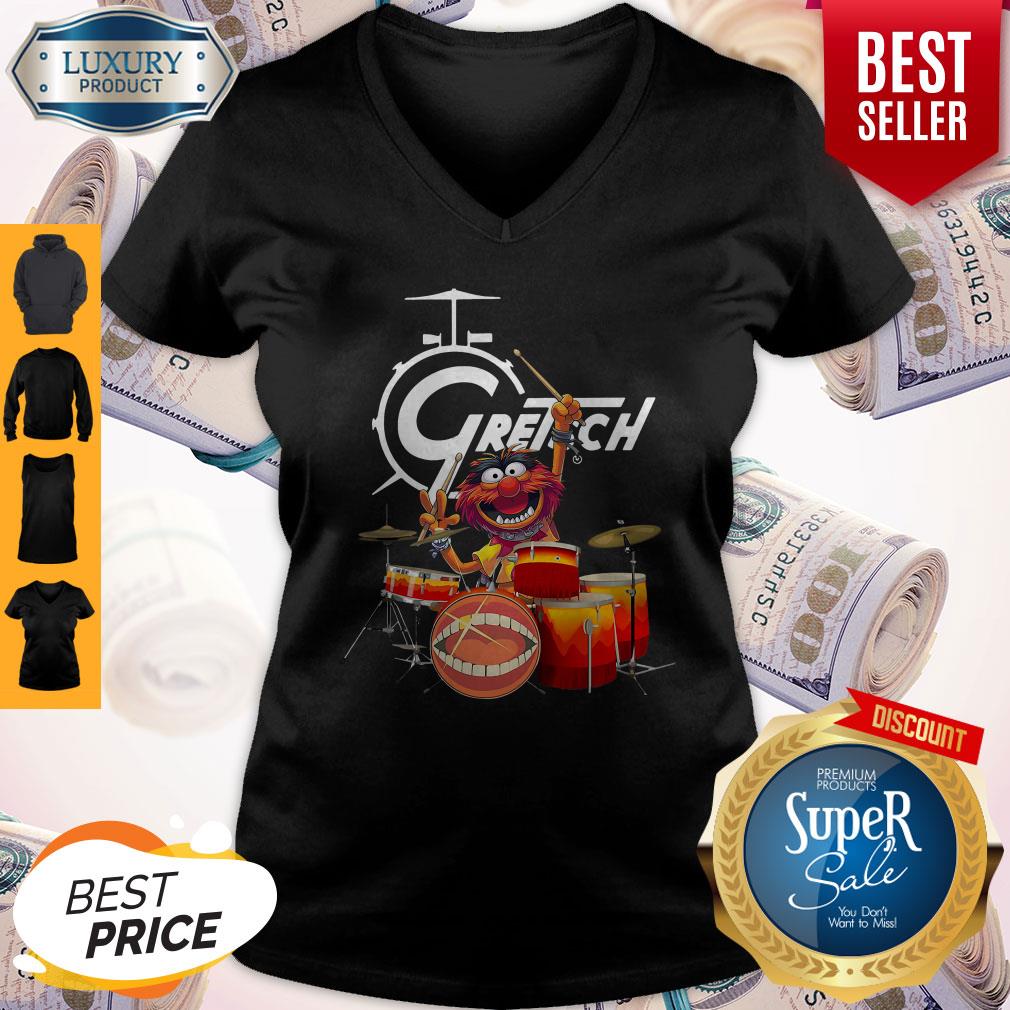 Official The Muppet Show Animal Playing Gretsch Drums Shirt