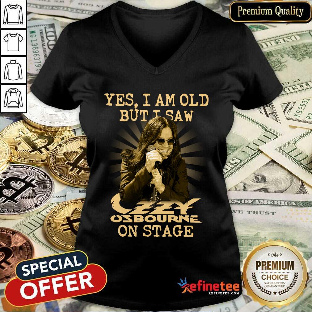 Official Yes I Am Old But I Saw Ozzy Osbourne On Stage Signature Shirt