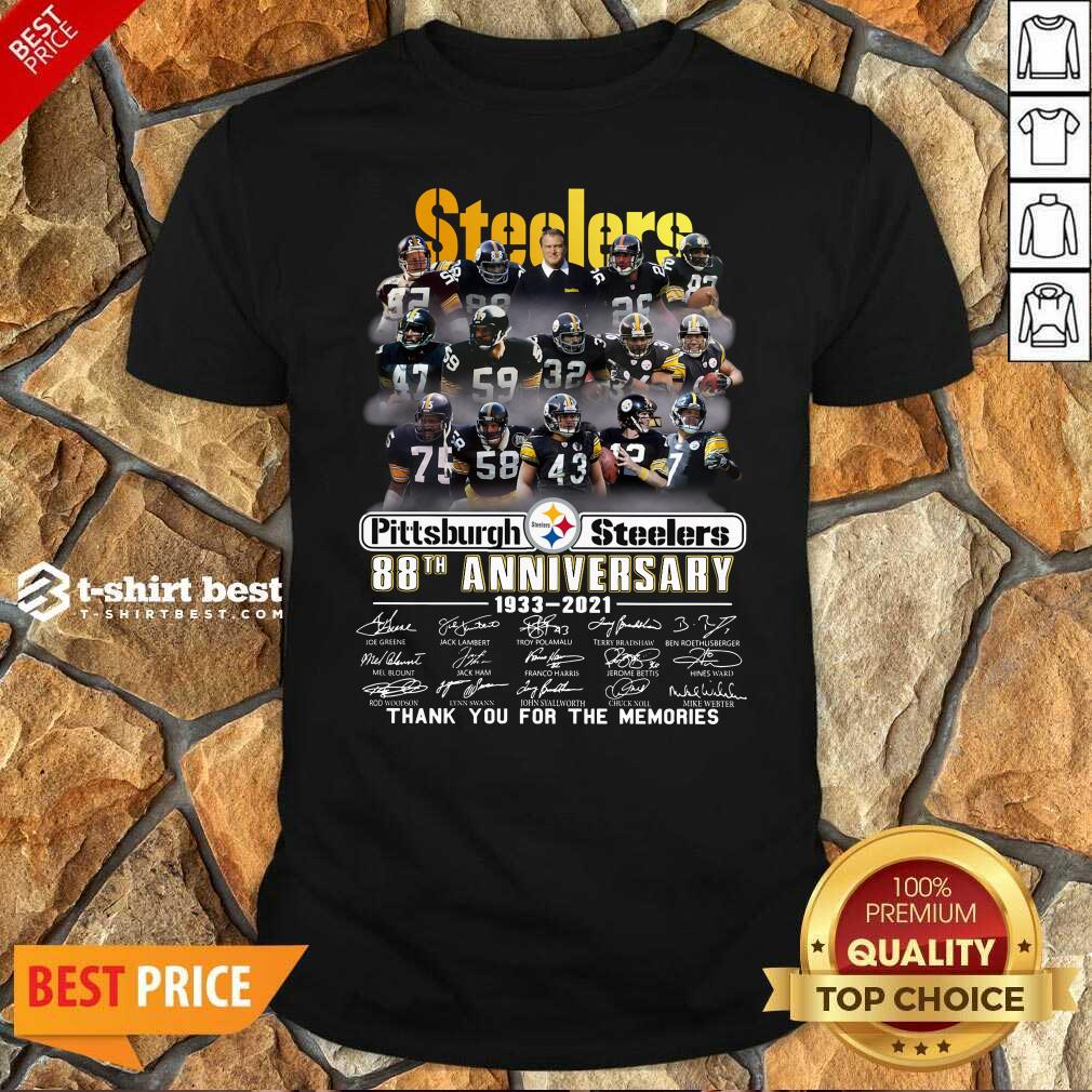 Original Pittsburgh Steelers 88th Anniversary 1933 2021 Shirt