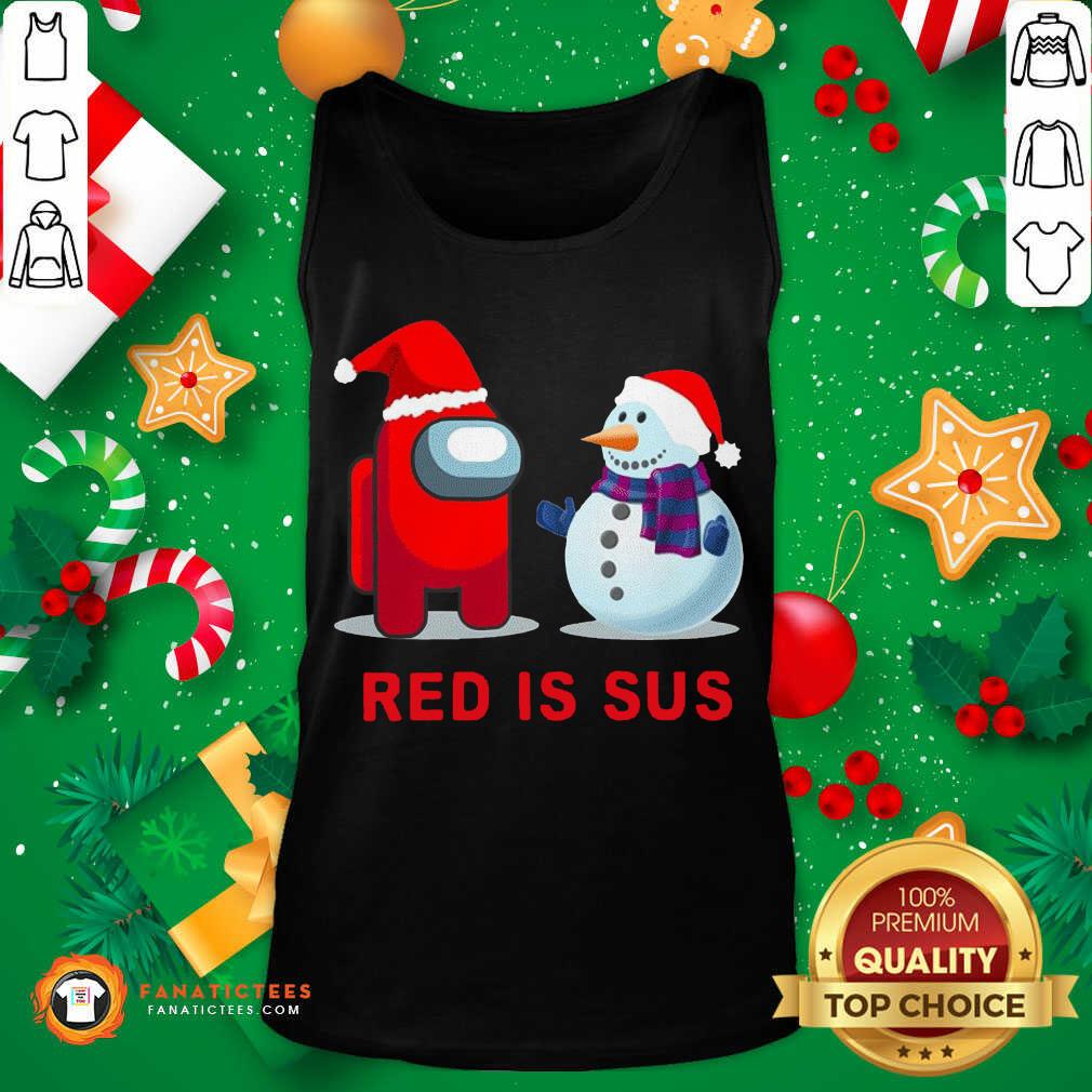 Original Red Is Sus Among Us Christmas Game Among Us Xmax Shirt