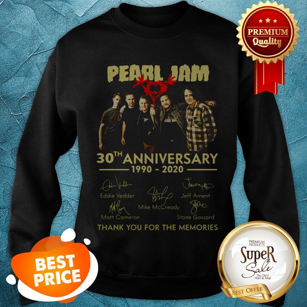Pearl Jam Logo 30th Anniversary 1990 2020 Signature Eddie Vedder Shirt