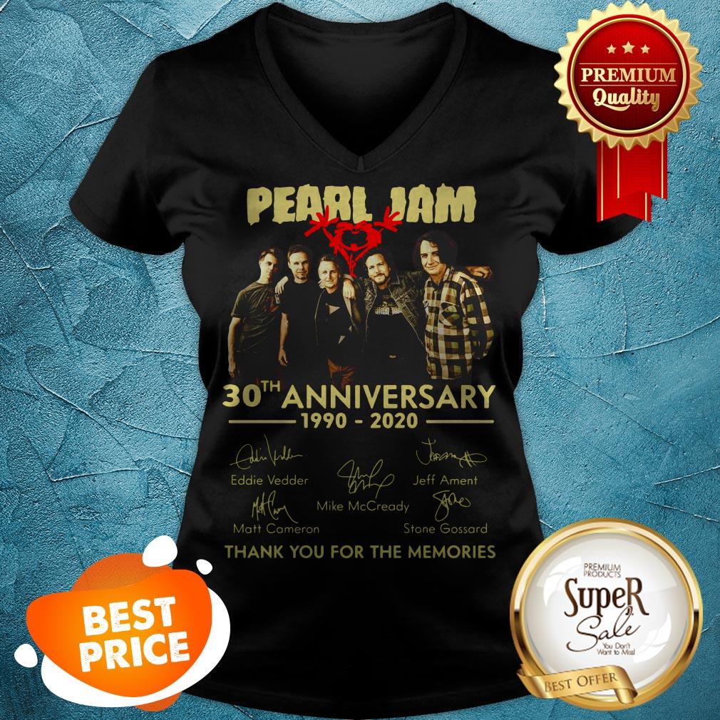 Pearl Jam Logo 30th Anniversary 1990 2020 Signature Eddie Vedder Shirt