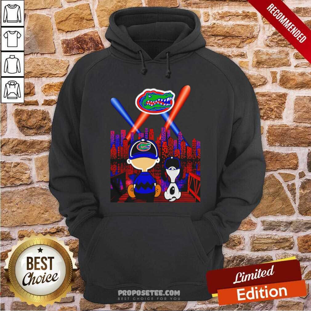 Perfect Charlie Brown And Snoopy Florida Gators City By Night Shirt