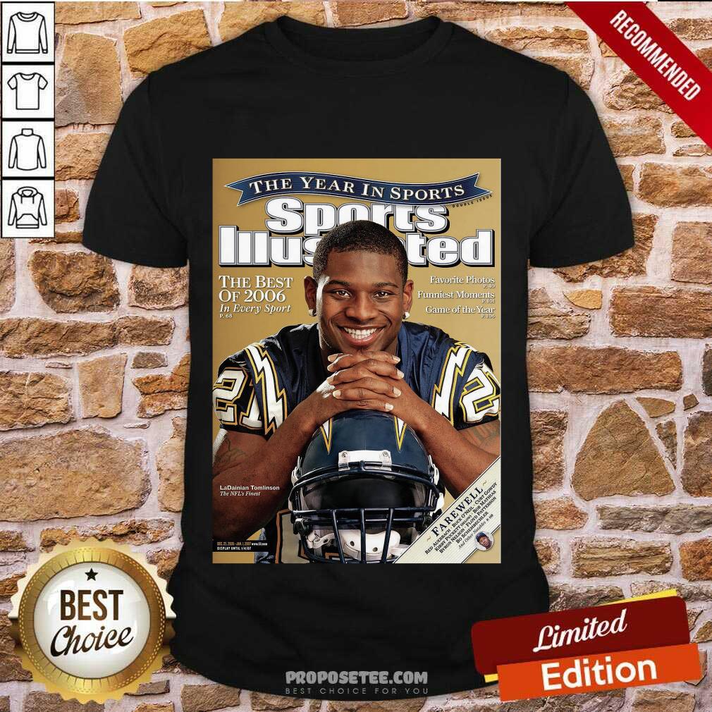 Perfect Cover Tee San Diego Chargers 2009 Ladainian Tomlinson Shirt