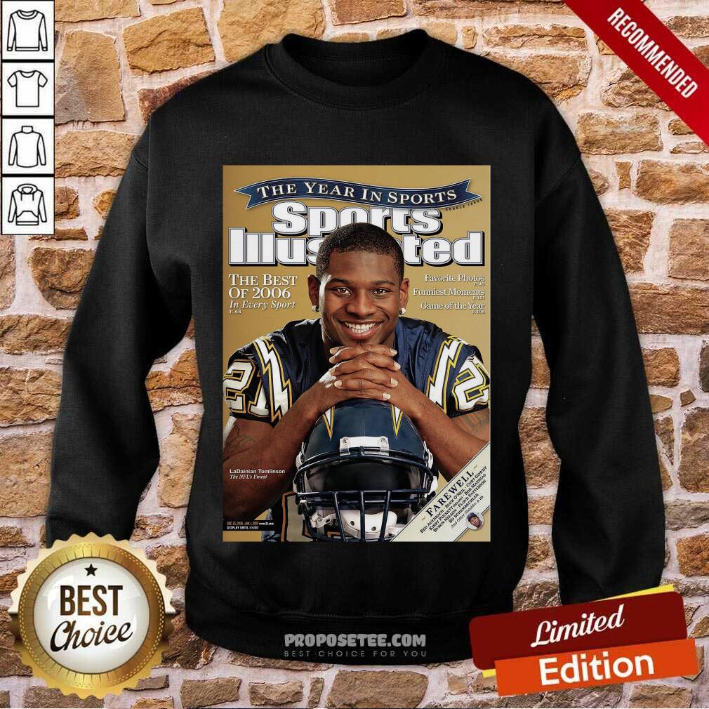 Perfect Cover Tee San Diego Chargers 2009 Ladainian Tomlinson Shirt