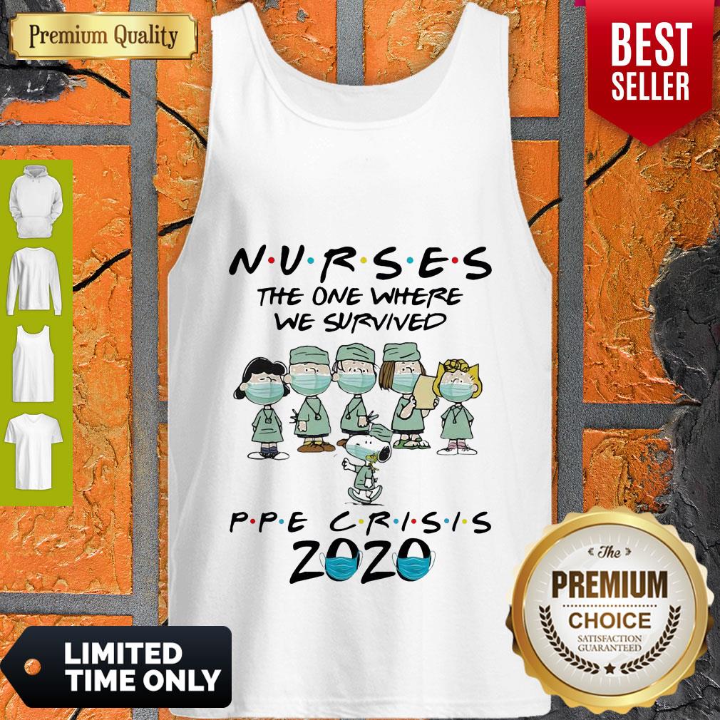 Peanuts Nurses The One Where We Survived Ppe Crisis 2020 Shirt