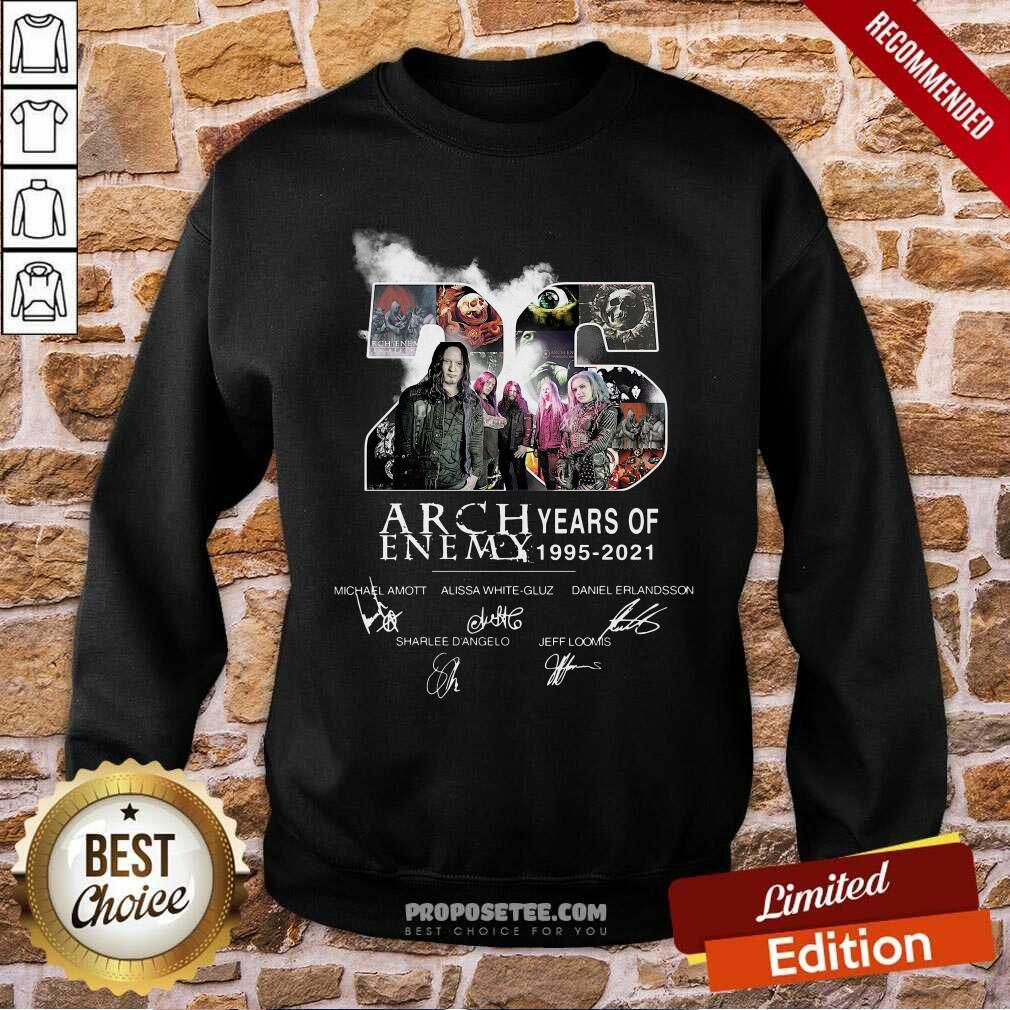 Premium 26 Years Of Arch Enemy 1995 2021 Signatures Shirt