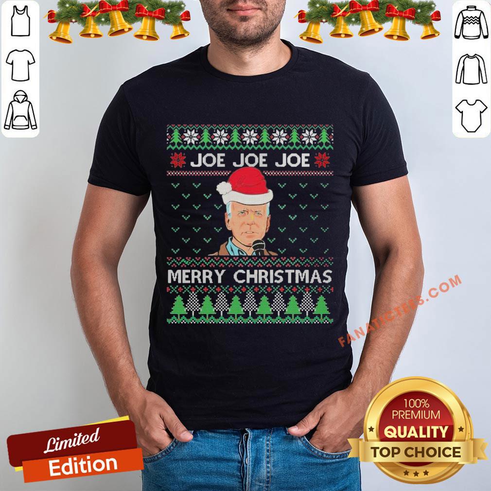 Premium Joe Biden Joe Joe Joe Ugly Christmas Shirt