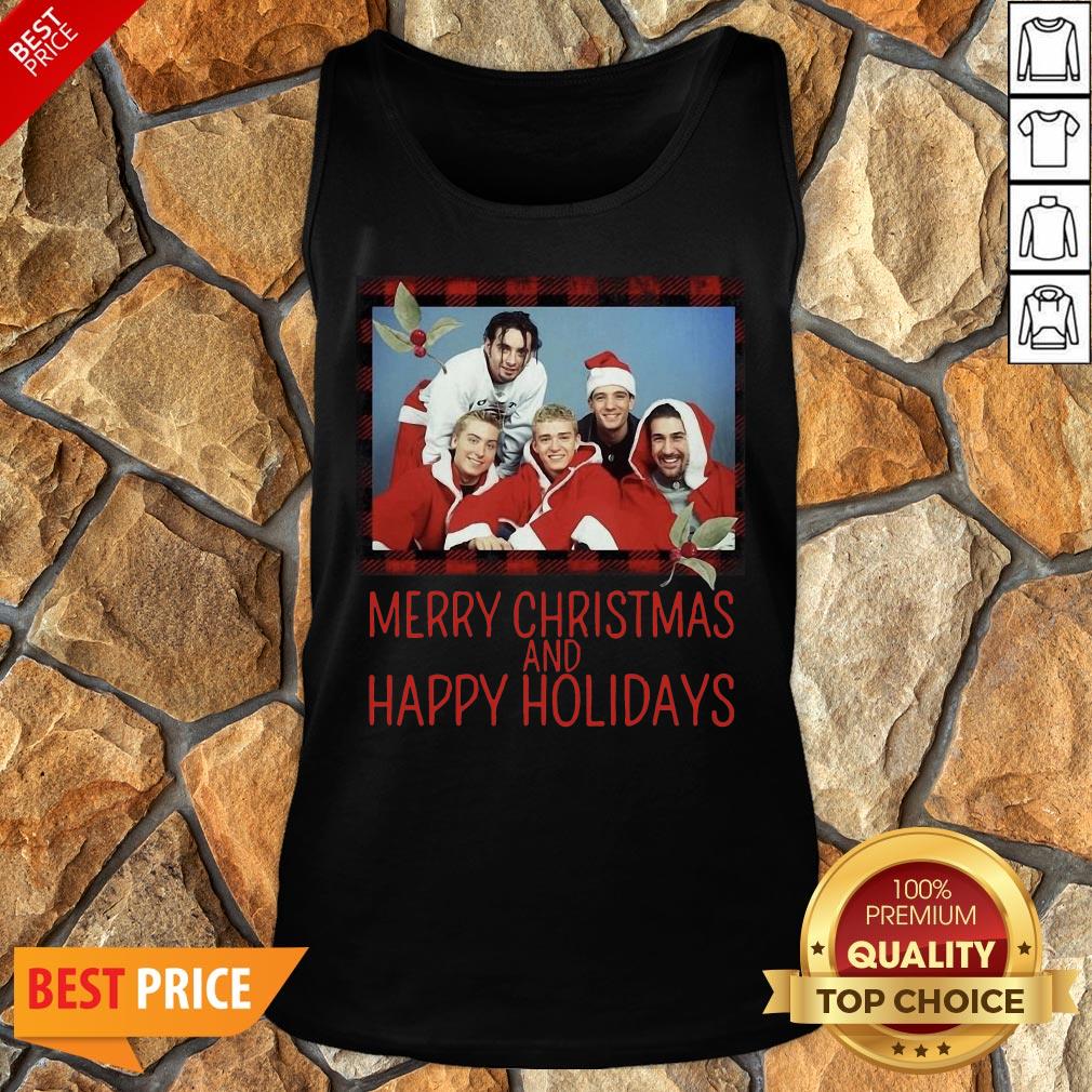 Premium NSYNC Merry Christmas And Happy Holidays Sweat Shirt