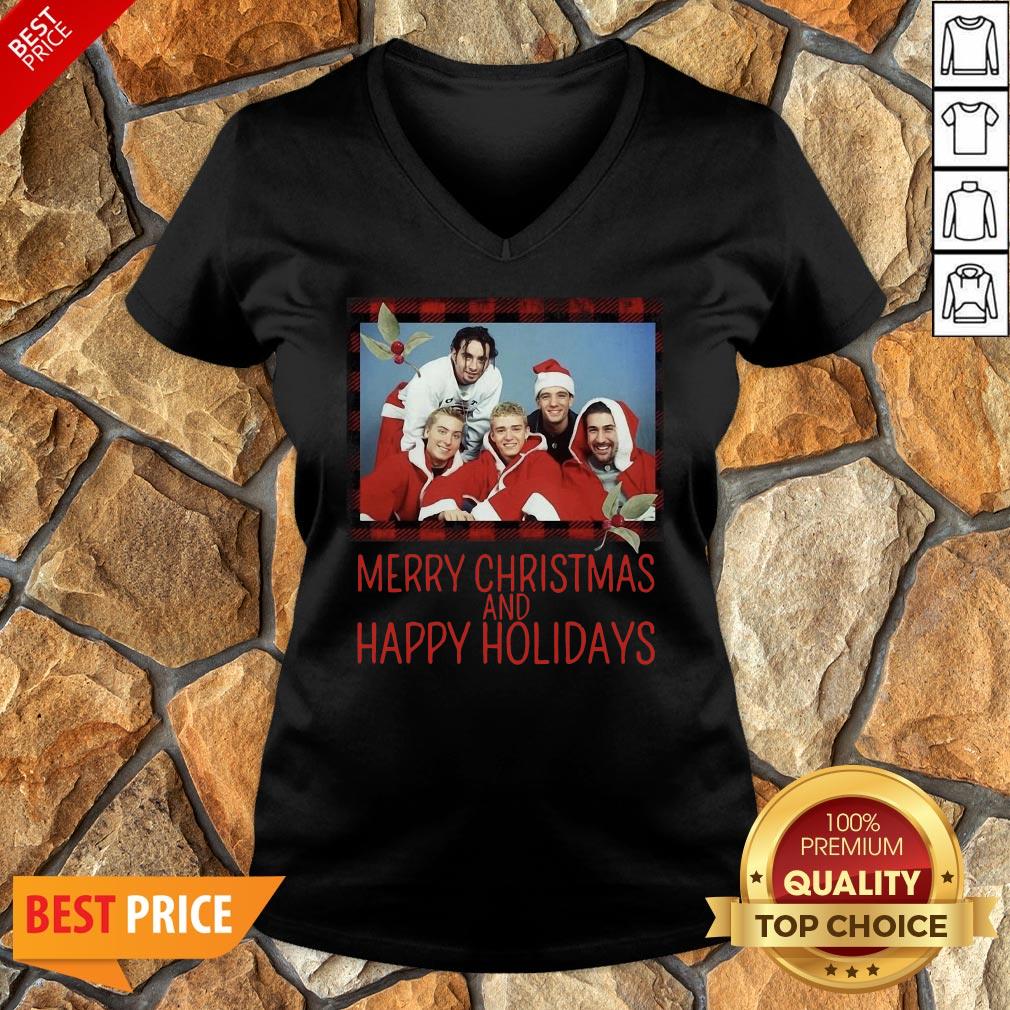 Premium NSYNC Merry Christmas And Happy Holidays Sweat Shirt