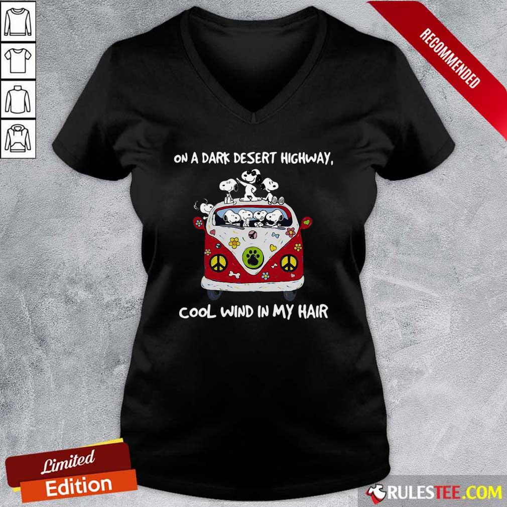 Premium Snoopys On A Dark Desert Highway Cool Wind In My Hair Shirt