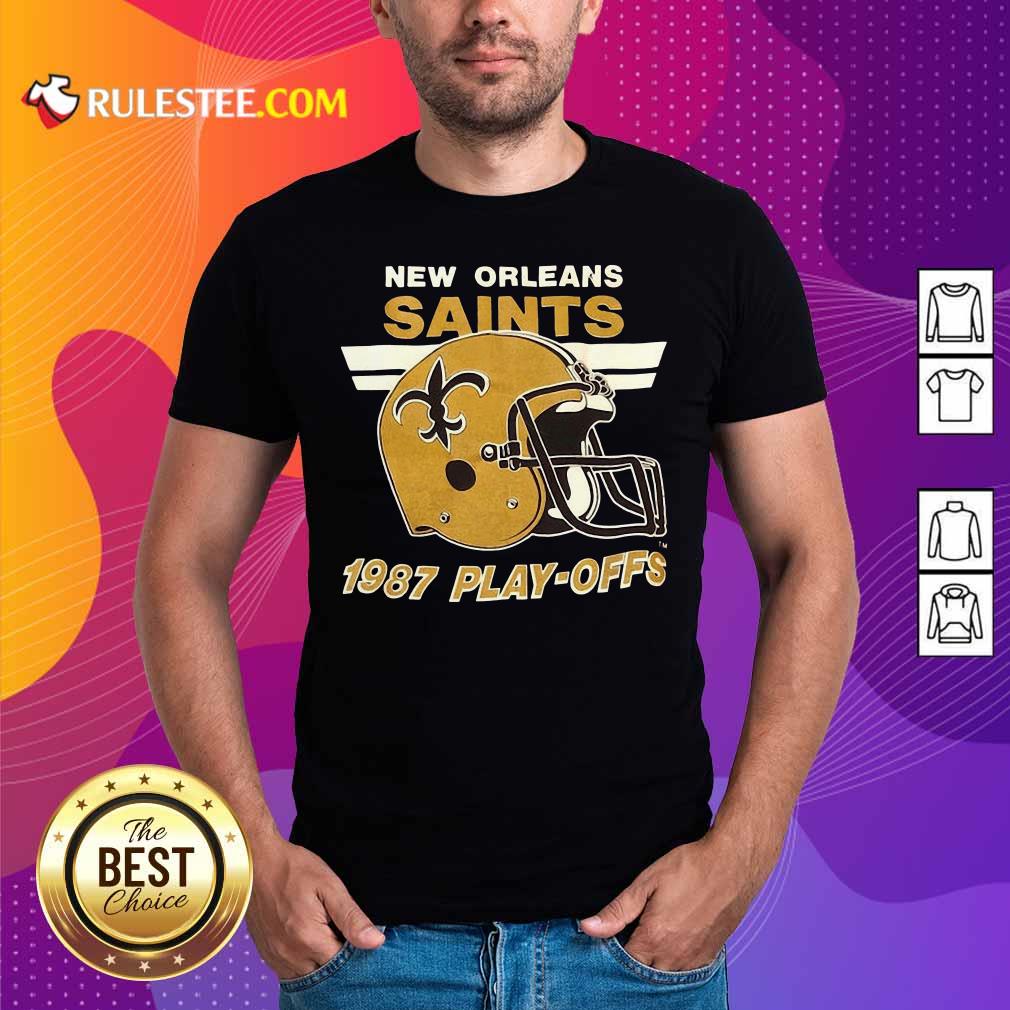 Pretty 1987 New Orleans Saints Playoffs Vintage Shirt