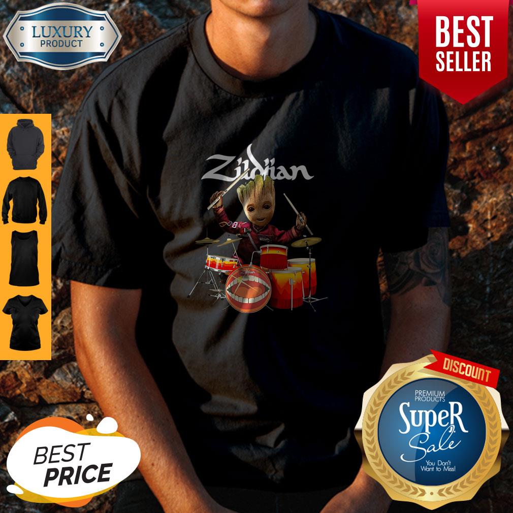 Pretty Baby Groot Show Animal Playing Drum Zidian Shirt