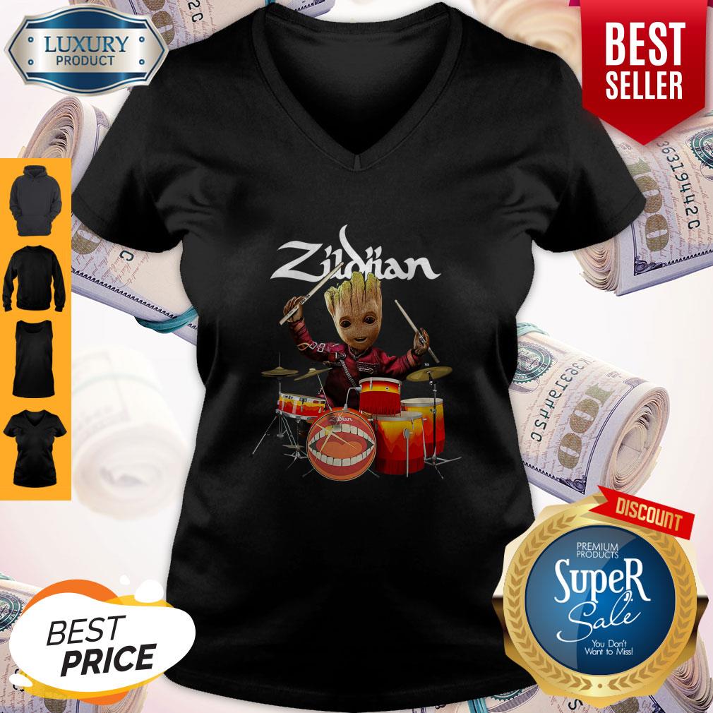 Pretty Baby Groot Show Animal Playing Drum Zidian Shirt