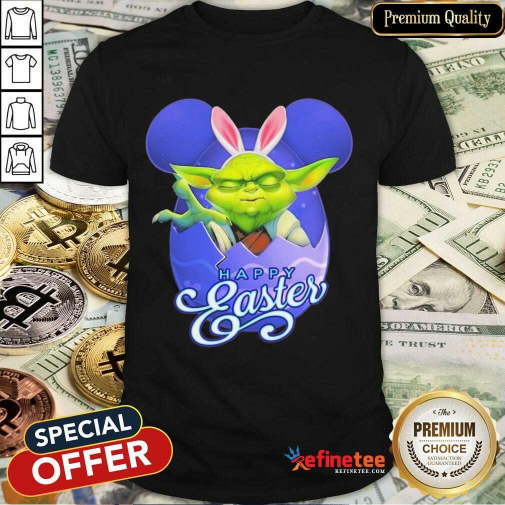 Pretty Bunny Master Yoda Disney Happy Easter Day 2021 Shirt
