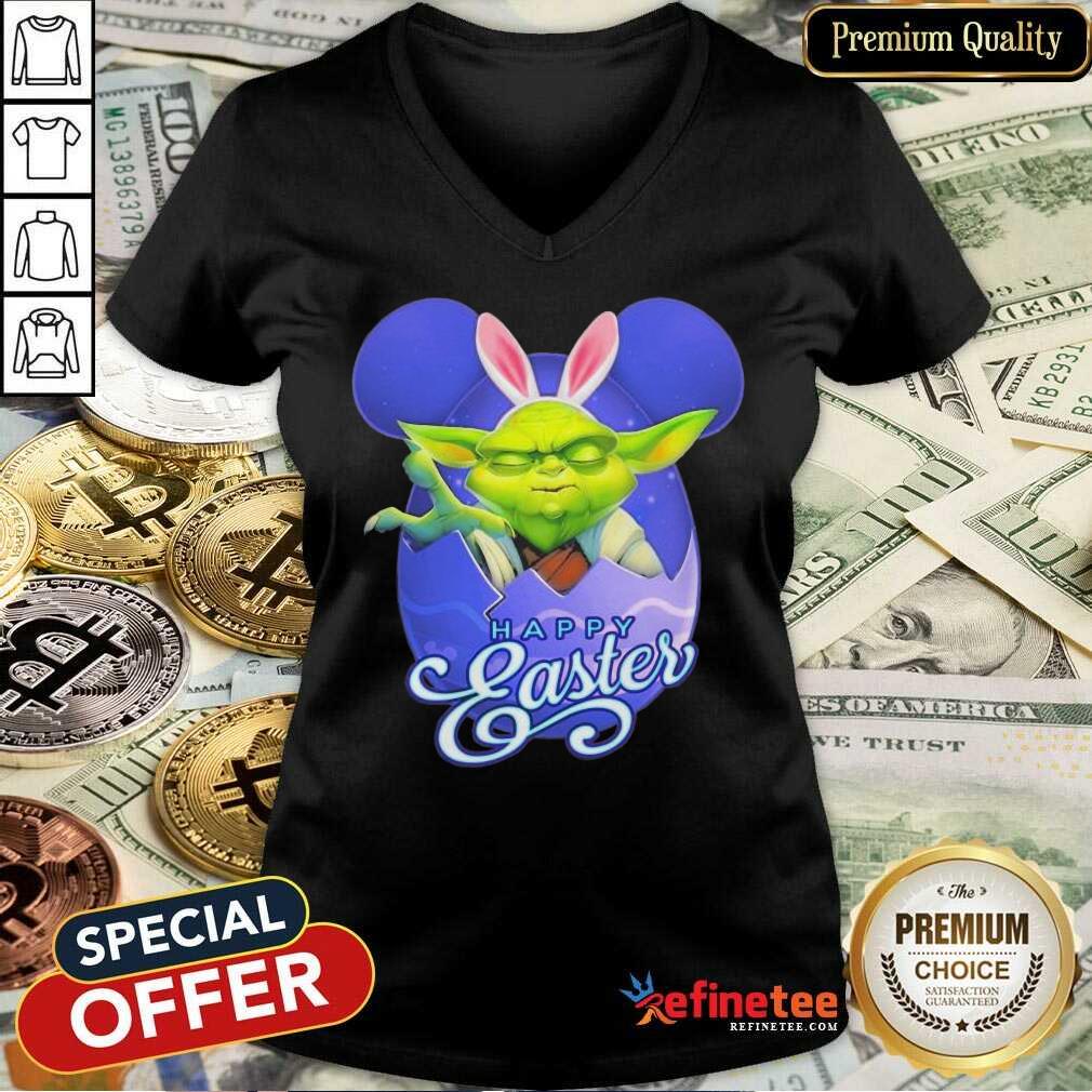 Pretty Bunny Master Yoda Disney Happy Easter Day 2021 Shirt