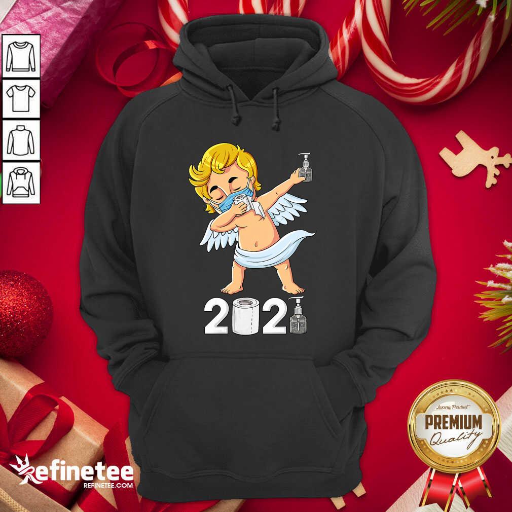 Pretty Dabbing Cupid In A Mask Funny Valentines Day 2021 Dab Shirt