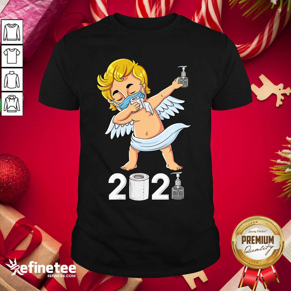 Pretty Dabbing Cupid In A Mask Funny Valentines Day 2021 Dab Shirt