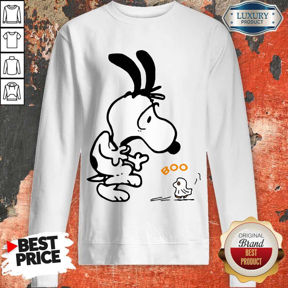 Pretty Snoopy And Woodstock Boo Halloween Shirt