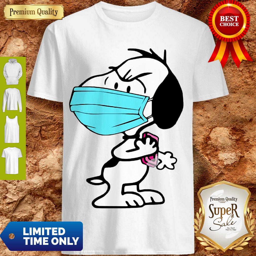 Pretty Snoopy Face Mask Wash Your Hands Shirt
