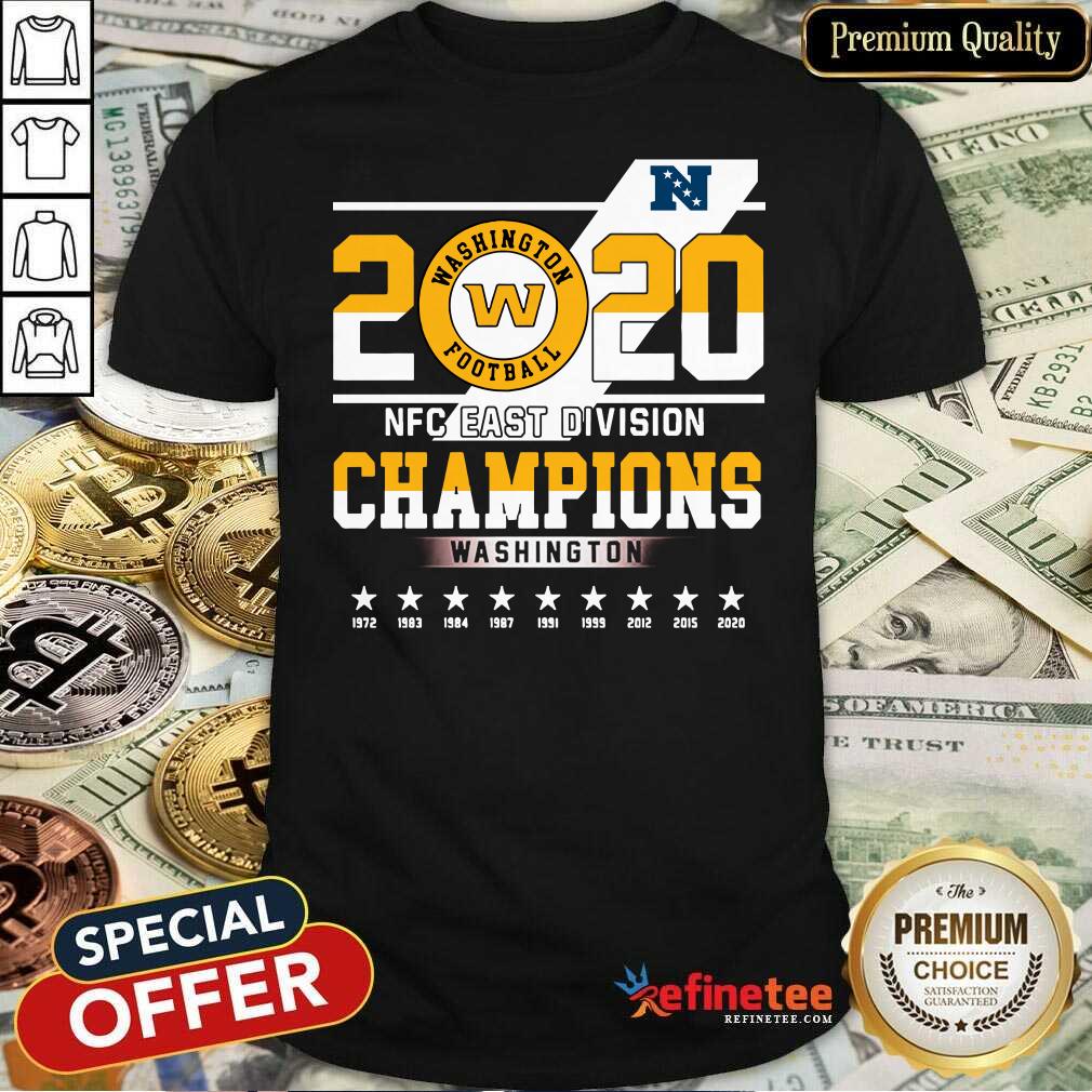 Pro 2020 Washington Football Nfc East Division Champions Washington Shirt