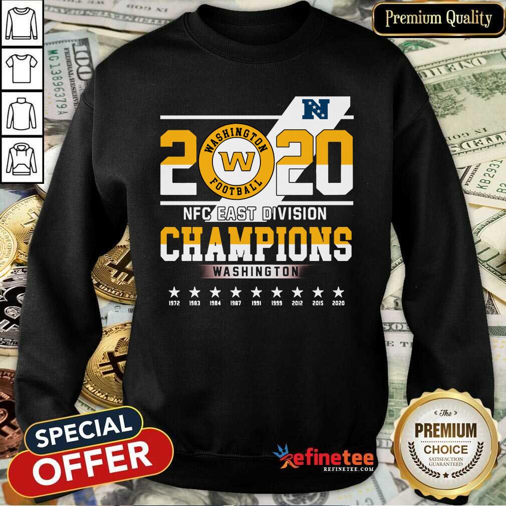Pro 2020 Washington Football Nfc East Division Champions Washington Shirt