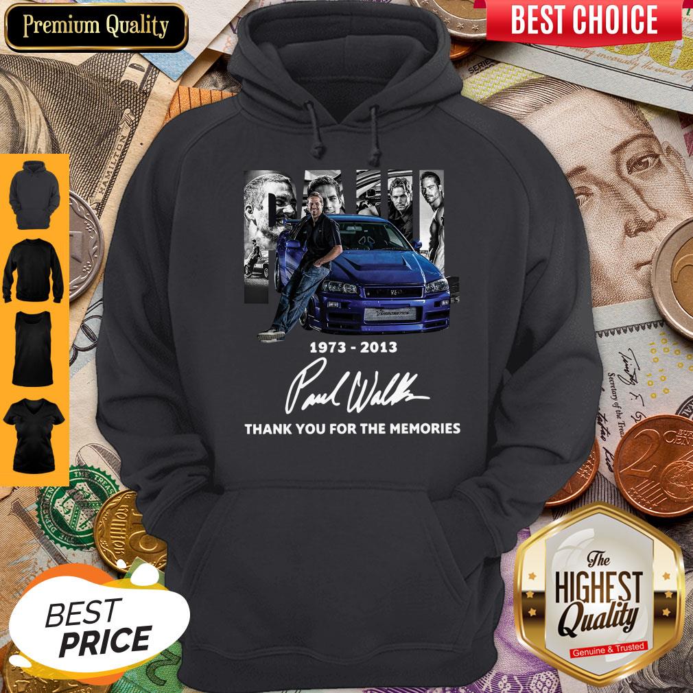 Pro Paul Walker 1973 2013 Thank You For The Memories Signature Shirt