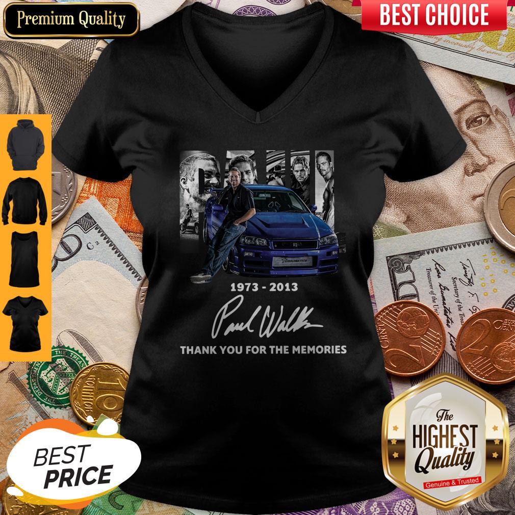 Pro Paul Walker 1973 2013 Thank You For The Memories Signature Shirt