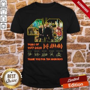 48 Years Of 1977 2020 Def Leppard Thank You For The Memories Signatures Shirt