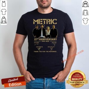Hot Metric 22nd Anniversary 1998 2020 Thank You For The Memories Signature Shirt