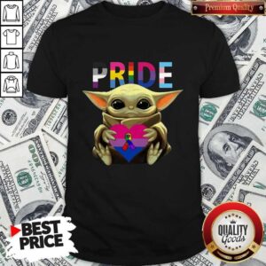 Pride Baby Yoda Hug Heart Awareness Shirt