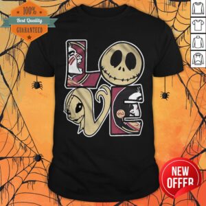 Florida State Seminoles Jack Skellington And Sally Love Shirt