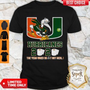 Pretty Miami Hurricanes 2020 The Year When Shit Got Real #Quarantined Shirt