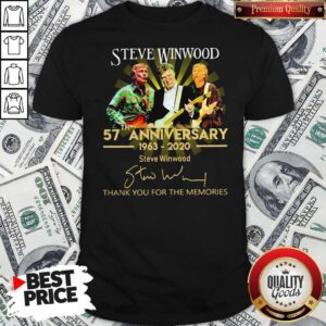 Steve Winwood 57th Anniversary 1963 2020 Thank You For The Memories Signatures Shirt
