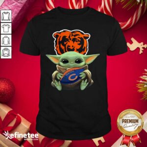 Premium Baby Yoda Hug Rugby Chicago Bear Shirt