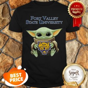Star Wars Baby Yoda Hug Fort Valley State University Shirt