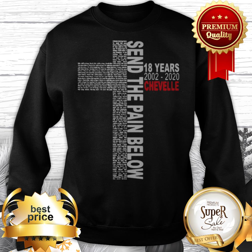 Send The Pain Below 18 years 2002 2020 Chevelle Shirt