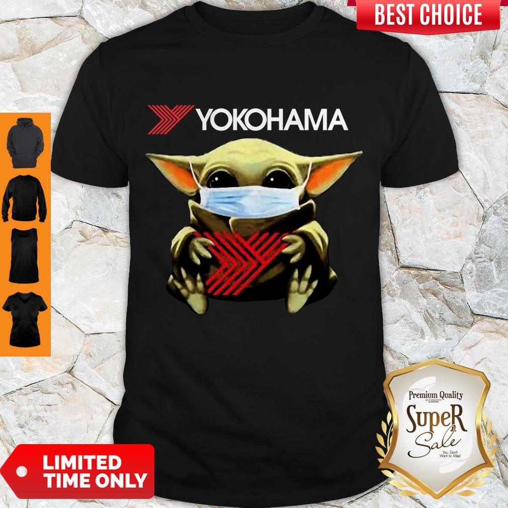 Cute Baby Yoda Face Mask Yokohama Shirt