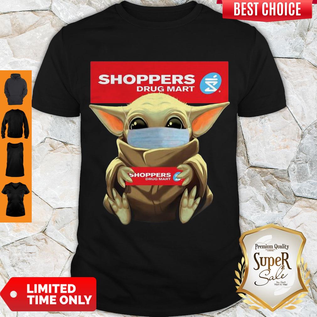 Cute Baby Yoda Face Mask Hug Shoppers Drug Mart Shirt