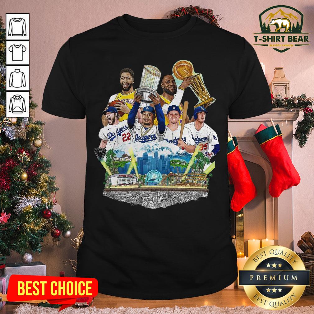 Awesome LA Lakers And Dodgers World Series Champions 2020 Legend Shirt