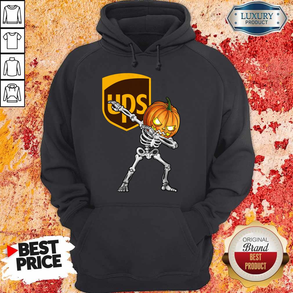 Skeleton Dabbing Halloween Pumpkin UPS Shirt
