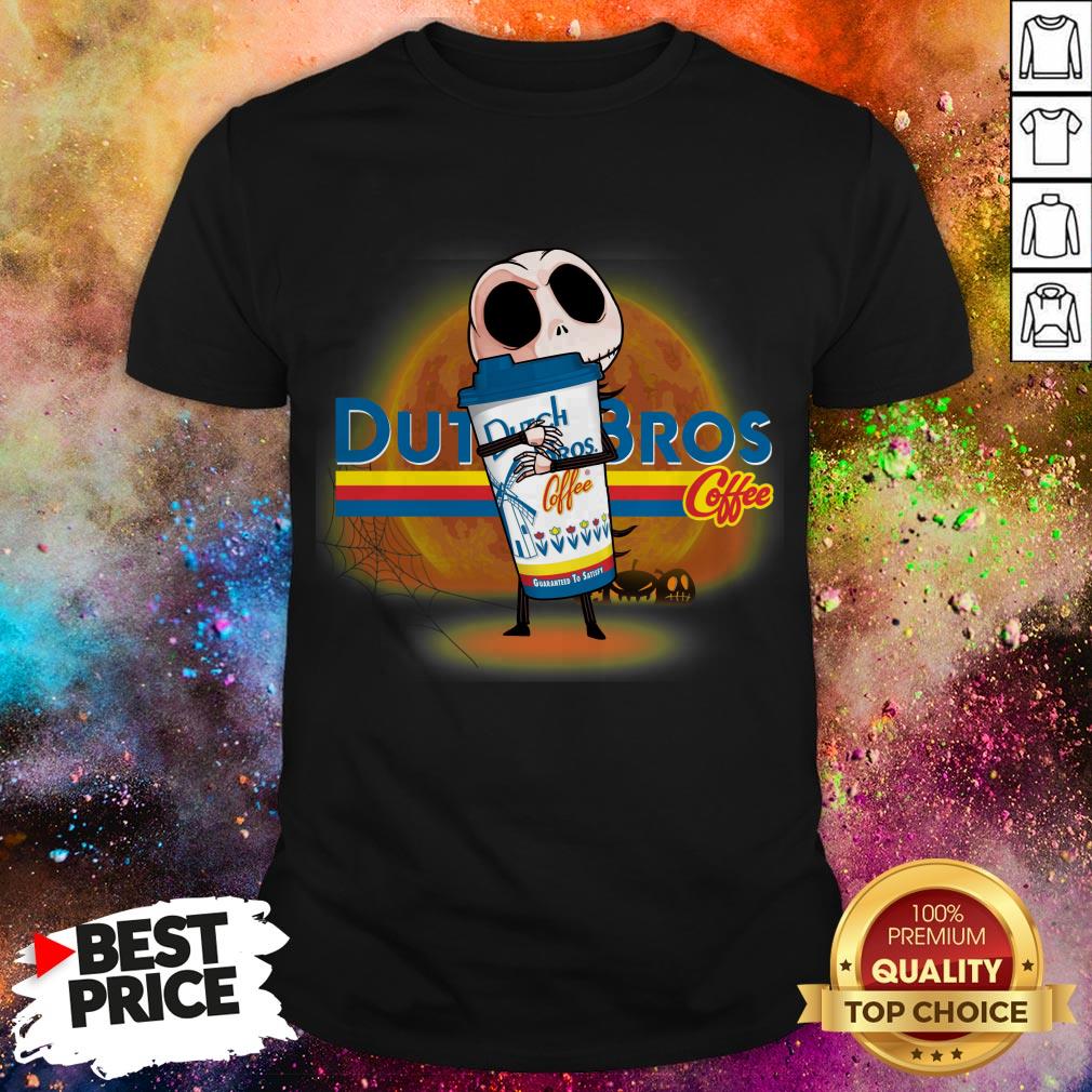 Skellington And Coffee Dutch Halloween Shirt