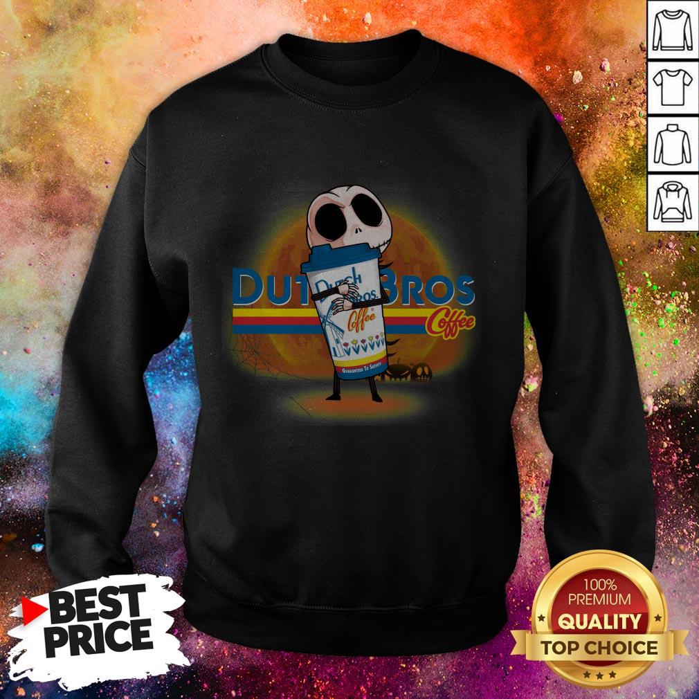 Skellington And Coffee Dutch Halloween Shirt