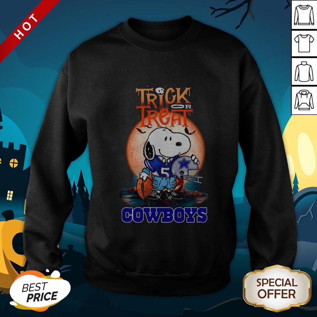 Snoopy Trick Or Treat Dallas Cowboys Halloween Shirt