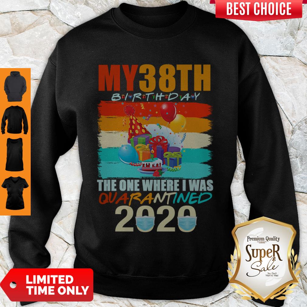 Star My 38th Birthday The One Where I Was Quarantined 2020 Mask Vintage Shirt