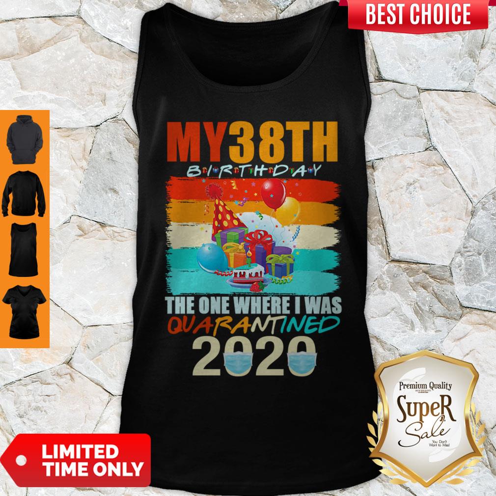 Star My 38th Birthday The One Where I Was Quarantined 2020 Mask Vintage Shirt